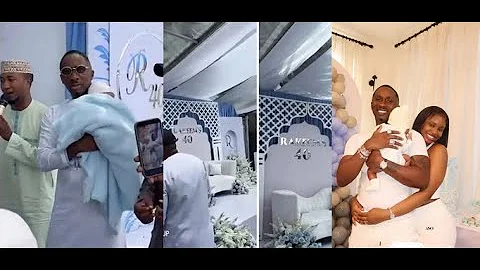 Priscilla Ojo and Juma Jux marking baby Rakeem's 40th day on earth