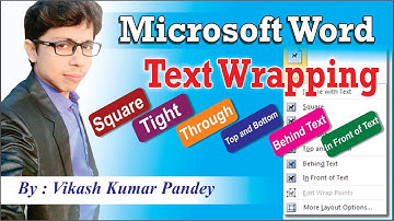 MS WORD - TEXT  WRAPPING || CBSE CLASS 10, IT 402, UNIT 3, WORD PROCESSING (intermediate)