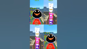 Gummy bear 1-line tower stacking_ _gummybear  _tower _stacking vs Gummy bear 1-line tower stacking