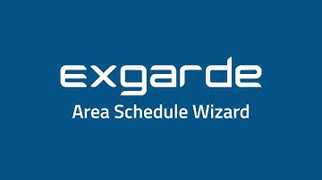 EXgarde Help: Area Schedule Wizard