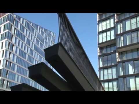 Video: Rolling Bridge di Paddington Basin, London