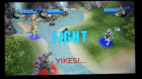 Godzilla 2000 vs Titanosaurus vs Varan | Godzilla Unleashed Wii Brawl #1