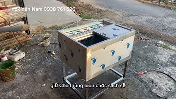 Thùng đá inox giữ lạnh 6 khay topping vệ sinh cũng đơn giản, rất đáng tiền!"