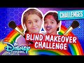 Blindfolded Makeup Challenge 💄 | Ruth & Ruby's Ultimate Sleepover | Disney Channel