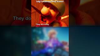 Luigi kidnapped in 2023 vs Rosalina kidnapped in 2026 #mariomovie #shorts