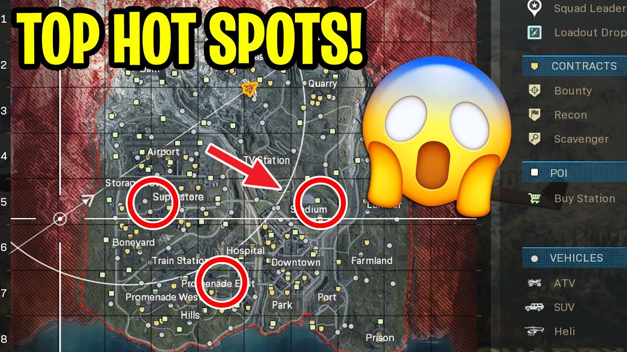 TOP 5 BEST Landing Spots in WARZONE! (Modern Warfare Warzone) YouTube