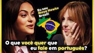 Maya Hawke entrevista Camila Mendes (Part 1) #Justiceiras