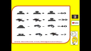 #44 - Only FOR Genius math puzzle p/guillelo Énigme mathématique avec solution ألغاز رياضيات مع الحل