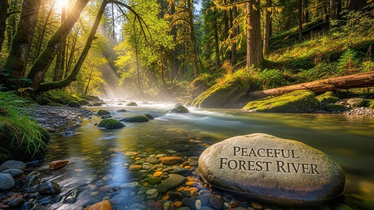 Calm Flowing River 🌿 Peaceful Natural Ambience for Meditation and Deep Sleep #151