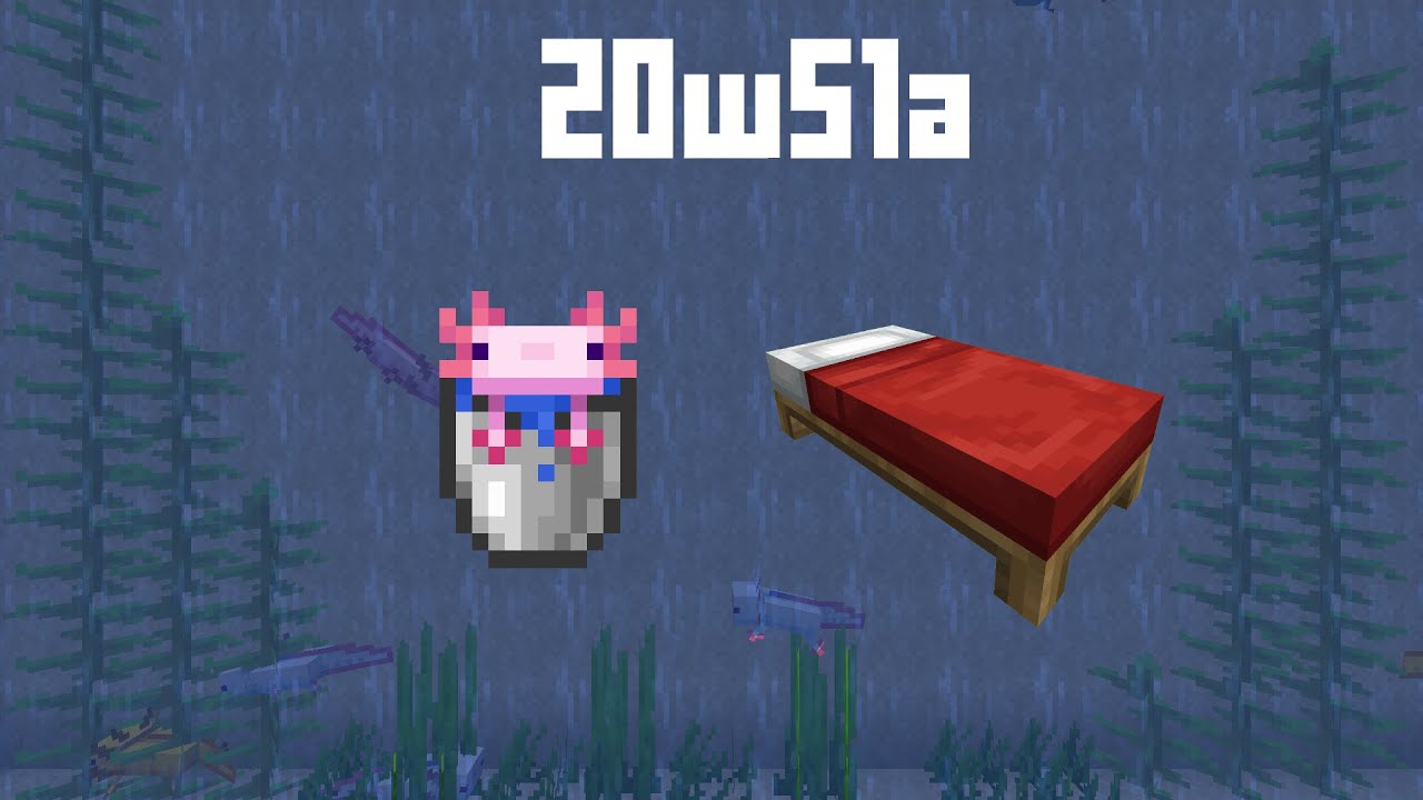 First Look At w51a Axolotls 1 Player Sleep Gamerule 1 17 Snapshot Youtube