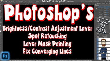 Photoshop: How to use Brightness/Contrast Adjustment Layer with Layer Mask Painting, and more!
