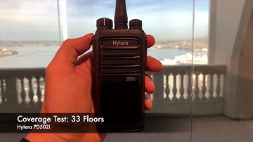 Radio Coverage Test: Hytera PD502i (Inside Building)