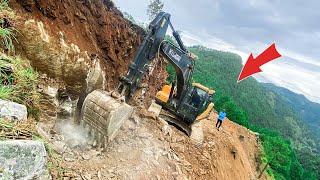 Building the IMPOSSIBLE Mountain Road with JUST an Excavator | Excavator Planet