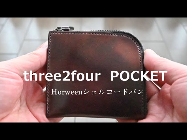 three2four ポケット Horweenシェルコードバンマーブルバー ...