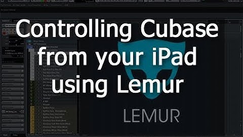 Controlling Cubase from your iPad using Lemur