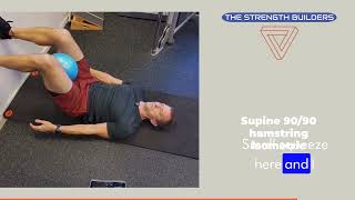 Supine 90/90 wall hamstring isometric hold