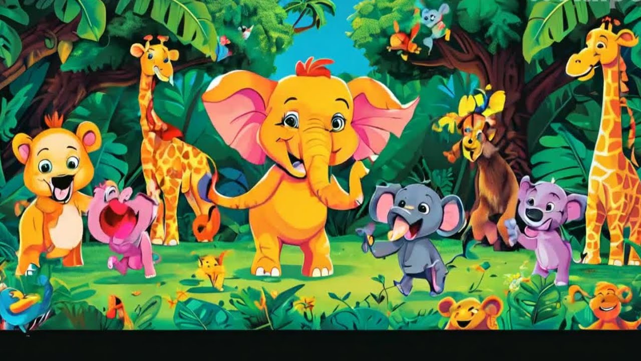 Animals Rhymes Nursery Rhymes Animal song & sound kids rhymes for