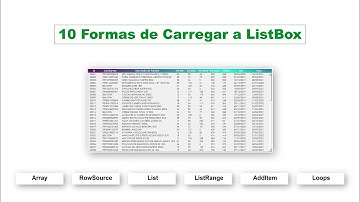 10 Formas de Carregar uma Listbox no Excel