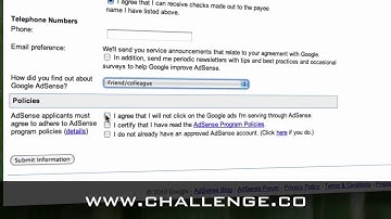 The Challenge: Module 6/Day 1 - Adsense Account