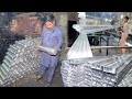 Amazing aluminum pipe mass production process aluminum extrusion factory