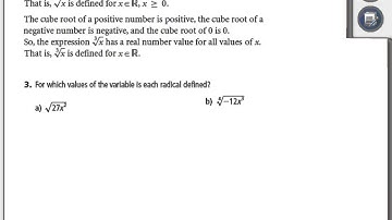 20-1 AVRad 2.2 (Simplifying Radical Expressions)