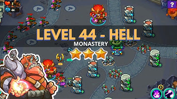 King of Defense: Level 44 HELL / MONASTERY / with basic heroes