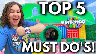 TOP 5 Must Do's at Super Nintendo World at Universal Studios Hollywood