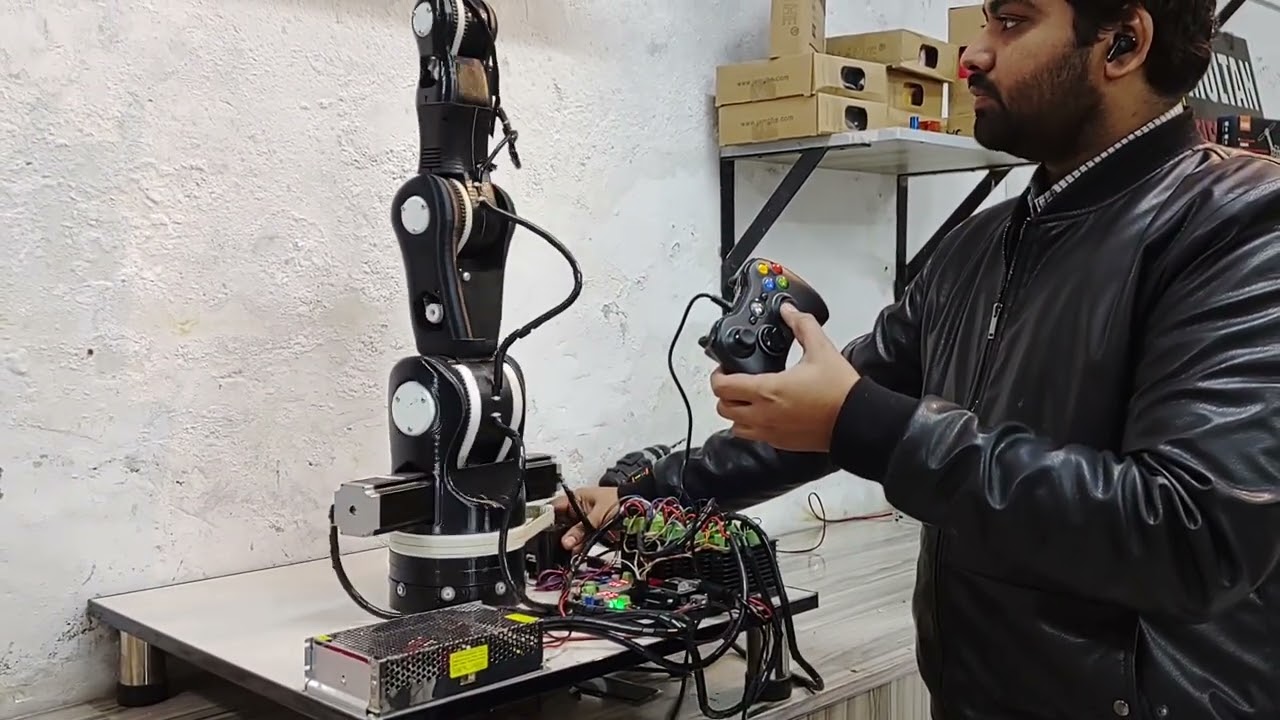 5 DOF Professional Robotic Arm Control By Xbox Controller