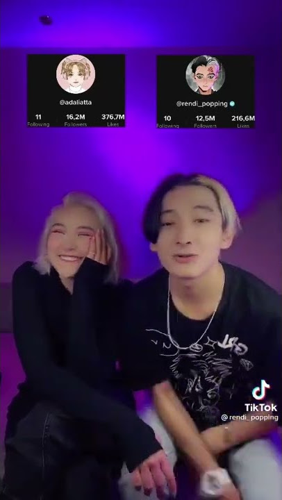 Adela with Rendi Tik Tok❤️💜🙂💥💫