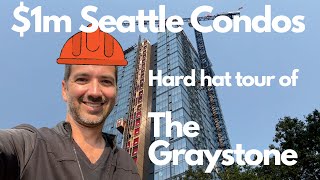 Hardhat tour of Graystone Seattle condos at 800 Columbia St, a new condo  on First Hill in Seattle
