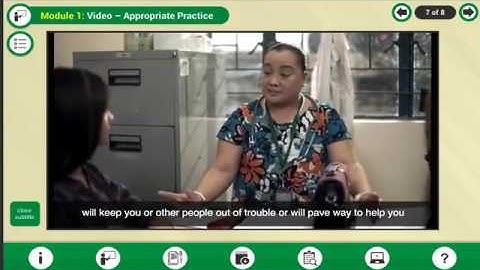 Module 1.7: Appropriate Practice