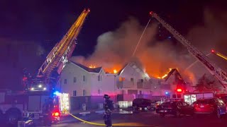 RAW: Aurora firefighters battle 3-alarm apartment fire
