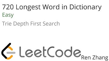 Leetcode 720 Longest Word in Dictionary