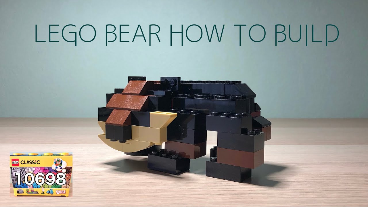 レゴ木彫りの熊 クラシック10698作り方 how to build lego bear in