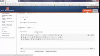 Submit Assignment in Blackboard at Boise State University