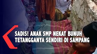 Sadis! Perkara Gelang dan Kalung, Anak SMP Tega Bunuh Tetangga di Sampang Madura