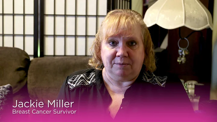 Jackie Miller, a breast cancer survivor gives thanks