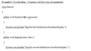 JAVA METHODS-PART 2- METHOD OVERLOADING