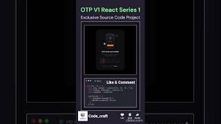 OTP Verification UI in React.js 🔐 | React Series #1 | Source Code Project