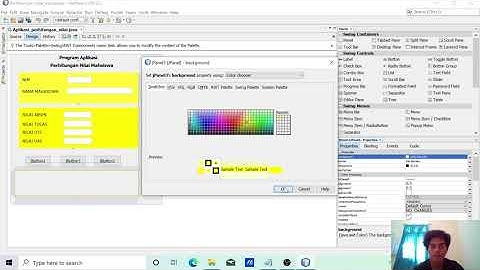 menghitung Nilai akhir Mahasiswa dengan java GUI (Grapichal User Interface dari awal sampai akhir