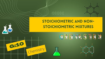 How to distinguish between stoichiometric and non-stoichiometric mixtures