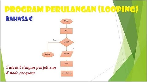 Tutorial Bahasa C || Perulangan