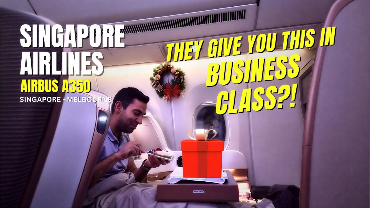 Unexpected Birthday Surprise on Singapore Airlines A350 Business Class!