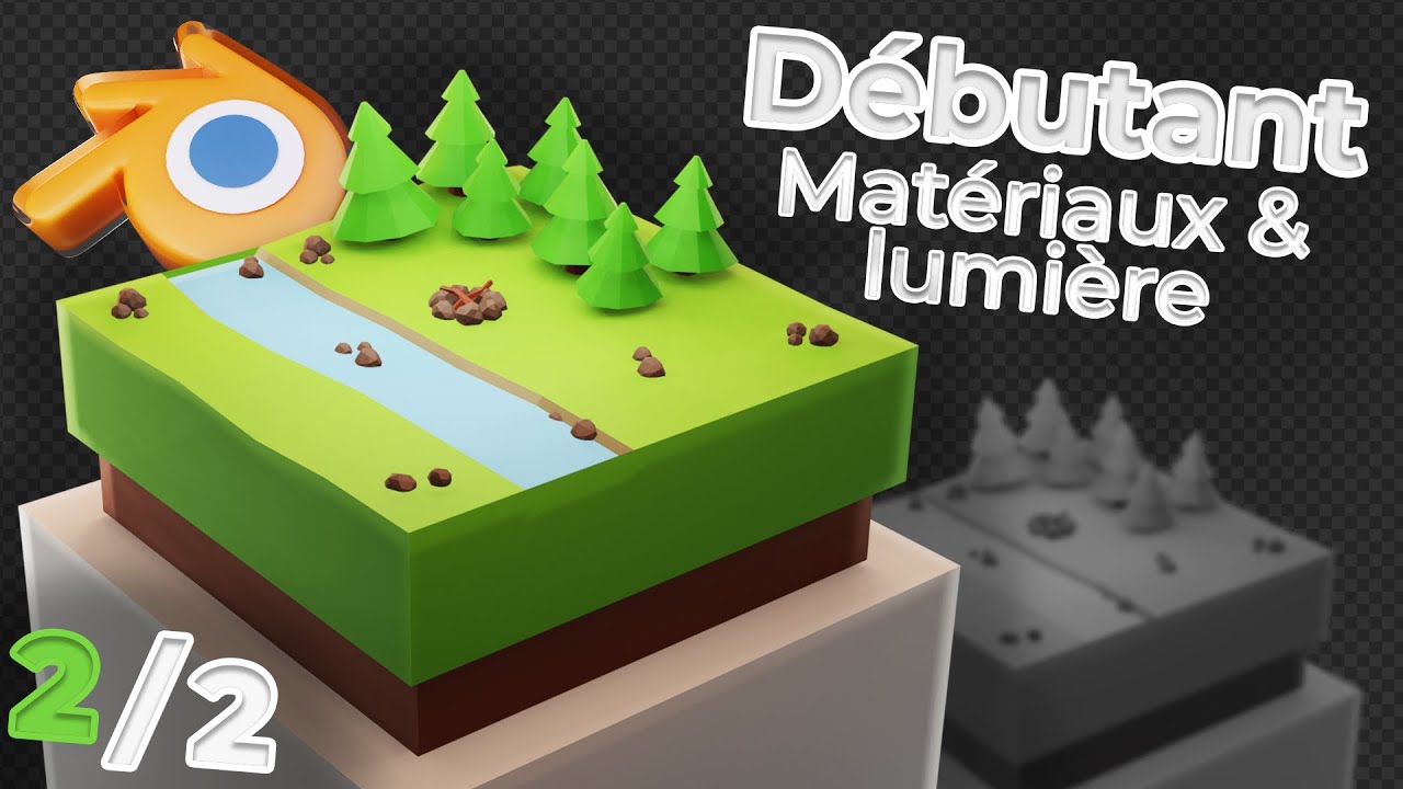 Apprendre la modélisation 3D sur Blender | Mettre des textures & lumières (Tuto : 2/2)