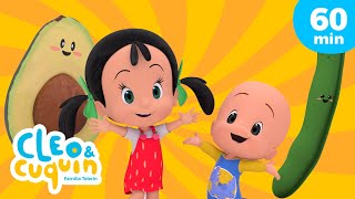 Frutas y verduras  y más canciones infantiles para bebés con Cleo y Cuquín