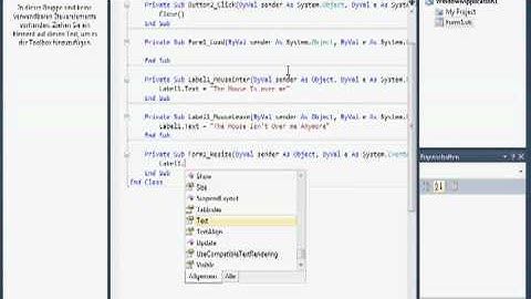 Visual basic 2010 Express - Events
