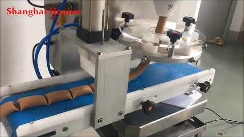 Hanjue Small encrusting machine + Cutter for date bar/fruit bar