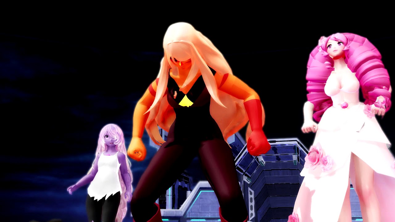 [Steven Universe] Rose Quartz + Jasper + Amethyst FUSION ANIMATION [MMD]