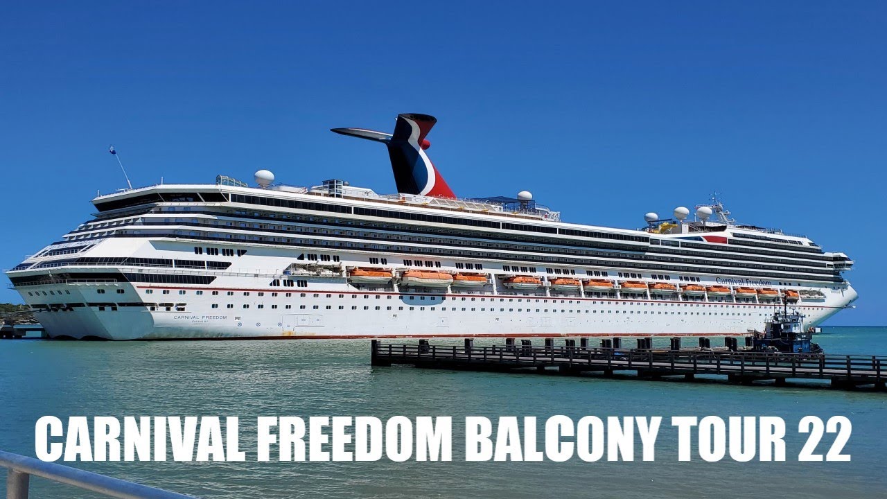 Carnival Freedom Balcony Room Tour