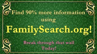 Break through walls using familysearch.org!